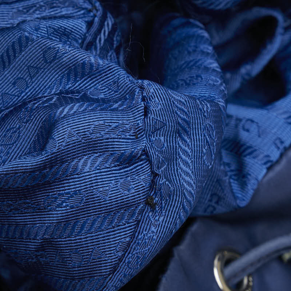 Prada Triangular Logo Backpack Blue - image 7